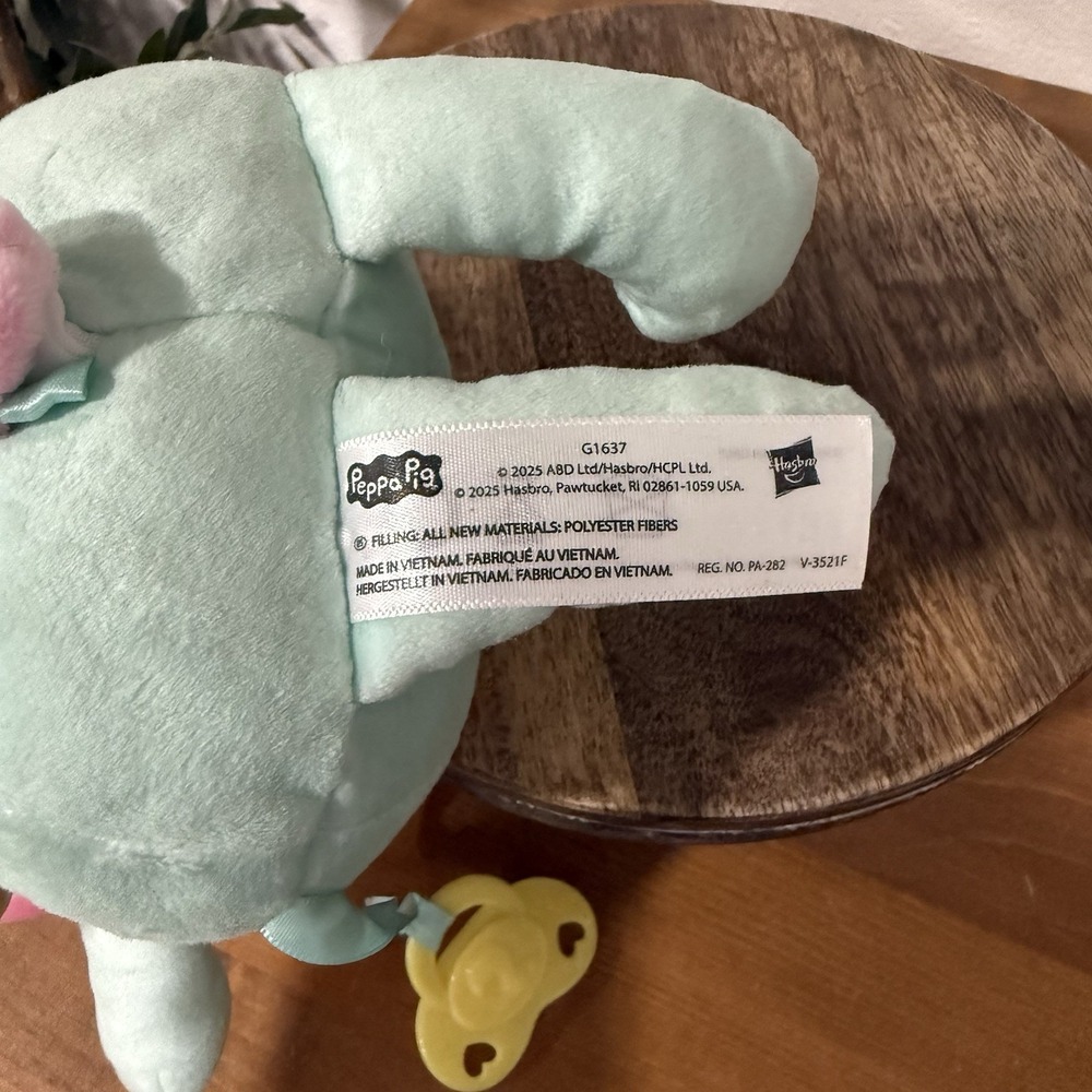 Peppa Pig Oinks & Snuggles Evie Baby Interactive Plush Doll 11" w/ Accessories - Picture 5 of 8